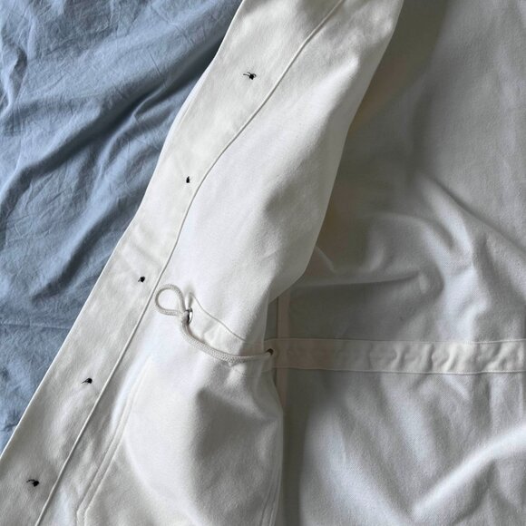 Amour Vert Rylee Organic Cotton Utility Jacket in Ivory, XS - Picture 7 of 7